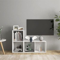 Tdesıgno Belgin Kitaplıklı Televizyon Sehpası - Ünitesi -kitaplık-beyaz 90 Cm 4 Raflı Beyaz