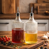 Porsima Viking 18113 2li 1000 Ml Cam Şişe Yağlık Sirkelik Çift Kapaklı Gümüş Gümüş Porsima Viking 18113 2li 1000 Ml Cam Şişe Yağlık Sirkelik Çift Kapaklı Gümüş Gümüş