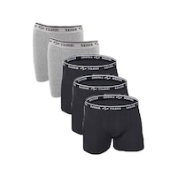 0060 5 Li Likralı Erkek Boxer Siyah-gri Siyah Gri 0060 5 Li Likralı Erkek Boxer Siyah-gri Siyah Gri