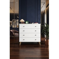 Lüks 4 Çekmeceli Şifonyer Komodin %100 Mdf Çok Amaçlı Düzenleyici Şf02 Beyaz Lüks 4 Çekmeceli Şifonyer Komodin %100 Mdf Çok Amaçlı Düzenleyici Şf02 Beyaz