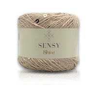 Sensy Shine Pullu Örgü Ipi Sütlü Kahve Sensy Shine Pullu Örgü Ipi Sütlü Kahve