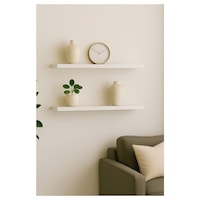 Yankı-BYEG 2li 50 cm Mat Beyaz Mdf Duvar Rafı Gizli Bağlantı Kitaplık Yankı-BYEG 2li 50 cm Mat Beyaz Mdf Duvar Rafı Gizli Bağlantı Kitaplık