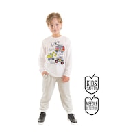 İnşaat Araçları Erkek Çocuk T-shirt Pantolon Takım İnşaat Araçları Erkek Çocuk T-shirt Pantolon Takım