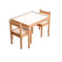 Baby Toys Montessori Ahşap Masa Ve Sandalye Seti Ahşap - Beyaz Baby Toys Montessori Ahşap Masa Ve Sandalye Seti Ahşap - Beyaz