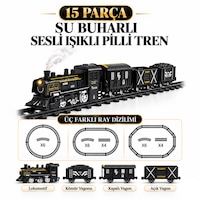 Oyuncak 15 Parça Su Buharlı Oyuncak Tren Seti Işıklı Sesli Pilli 3 Farklı Ray Dizilimli Lokomotif Ve Vagon Seti Oyuncak 15 Parça Su Buharlı Oyuncak Tren Seti Işıklı Sesli Pilli 3 Farklı Ray Dizilimli Lokomotif Ve Vagon Seti