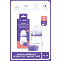 Lansinoh® 160 ML Biberon ve NaturalWave® Biberon Emziği (1 Ay+) Lansinoh® 160 ML Biberon ve NaturalWave® Biberon Emziği (1 Ay+)