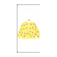 Toontoy Kız Çocuk Harf Baskılı Sweatshirt Koyu Sarı