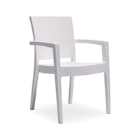 Novussi Paris Rattan 2 Adet Kollu Sandalye Beyaz Novussi Paris Rattan 2 Adet Kollu Sandalye Beyaz