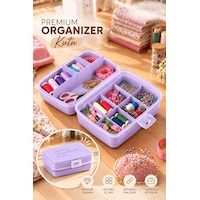 Porsima 1192-3 Premium 12 Bölmeli Çok Amaçlı Organizer Saklama Ka Lila Porsima 1192-3 Premium 12 Bölmeli Çok Amaçlı Organizer Saklama Ka Lila