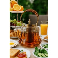 Ahşap Saplı Isıya Dayanıklı Borosilikat Amber Cam Demlik 1200 Ml Süzgeçli Cam Demlik Amber Ahşap Saplı Isıya Dayanıklı Borosilikat Amber Cam Demlik 1200 Ml Süzgeçli Cam Demlik Amber