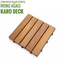 Pafu Sunsoe İroko Ağacı Balkon Bahçe Ahşap Yer Döşemesi Karo Deck 30x30 Cm 1 Adet 0,09m2 Pafu Sunsoe İroko Ağacı Balkon Bahçe Ahşap Yer Döşemesi Karo Deck 30x30 Cm 1 Adet 0,09m2