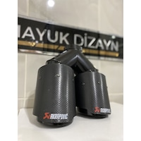 Akrapovic Karbon Egzoz Ucu Çift Çıkış 90mm Sağ --mayukdizayn--