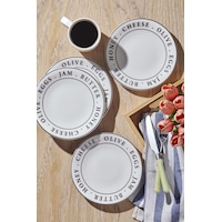 Kütahya Porselen Teos 4 Parça 21 Cm Pasta Tabağı 447018 Kütahya Porselen Teos 4 Parça 21 Cm Pasta Tabağı 447018