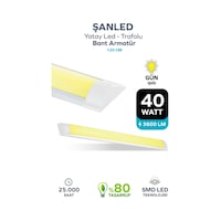 120 Cm 40 Watt Yatay Led Bant Armatür-trafolu Gün Işığı-1 Adettir Gün Işığı 120 Cm 40 Watt Yatay Led Bant Armatür-trafolu Gün Işığı-1 Adettir Gün Işığı