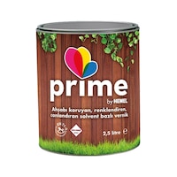 Prime Solvent Bazlı Renkli Ahşap Vernik - 2,5 Lt Prime Solvent Bazlı Renkli Ahşap Vernik - 2,5 Lt
