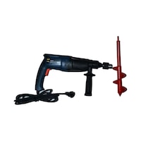 Matkap Uç Toprak Burgu Bodur Kısa Ağaç Dikme Makinesi 32x10 Cm Kırmızı