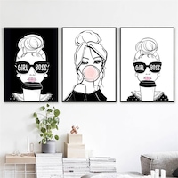 Patron Kız 3 Lü Duvar Posteri - Çerçevesiz - 45x30 Patron Kız 3 Lü Duvar Posteri - Çerçevesiz - 45x30