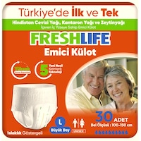 Freshlife Emici Külot Hasta Bezi L 30'lu Freshlife Emici Külot Hasta Bezi L 30'lu