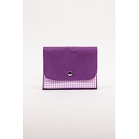 Fabric Craft Bag Kadın Cüzdanı Kumaş, Çıtçıt Kapamalı Mor Fabric Craft Bag Kadın Cüzdanı Kumaş, Çıtçıt Kapamalı Mor