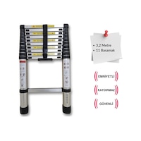320 Cm. - 11 Basamaklı Teleskobik / Teleskopik Merdiven 320 Cm. - 11 Basamaklı Teleskobik / Teleskopik Merdiven