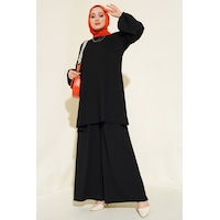 Bigdart Kadın Siyah Tunik Pantolon Alt Üst Takım 6663 001 Bigdart Kadın Siyah Tunik Pantolon Alt Üst Takım 6663 001