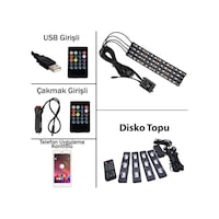 Sese Ve Müziğe Duyarlı Kumandalı App Usb 12 Led Ayak Altı Led Sese Ve Müziğe Duyarlı Kumandalı App Usb 12 Led Ayak Altı Led