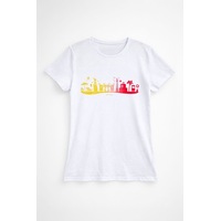 Markapia Kadın Pamuk Renkli Antalya Baskılı Beyaz T-shirt Markapia Kadın Pamuk Renkli Antalya Baskılı Beyaz T-shirt
