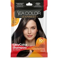 Sea Color Express Amonyaksız Şampuan Saç Boyası 30 Ml 3.0 Numara Koyu Kahve Sea Color Express Amonyaksız Şampuan Saç Boyası 30 Ml 3.0 Numara Koyu Kahve