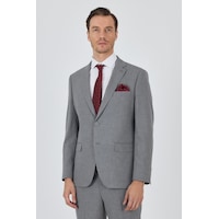 İmza Gri Mono Yaka Esnek 6 Drop Comfort Fit Classic Takım Elbise 1001250104 Gri İmza Gri Mono Yaka Esnek 6 Drop Comfort Fit Classic Takım Elbise 1001250104 Gri