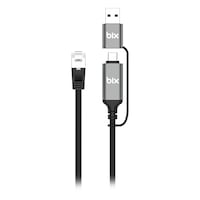 Bix C6ac15 Usb-a & Type-c To Rj45 1000mbps Gigabit Ethernet Dönüştürücü Kablo Thunderbolt 3/4/5 Uyumlu Bix C6ac15 Usb-a & Type-c To Rj45 1000mbps Gigabit Ethernet Dönüştürücü Kablo Thunderbolt 3/4/5 Uyumlu