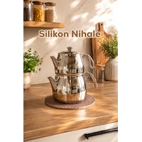Porsima 31012 Silikon Yuvarlak Nihale 20cm Kapicino Açık Kahverengi Porsima 31012 Silikon Yuvarlak Nihale 20cm Kapicino Açık Kahverengi