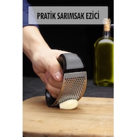 Tutma Kollu Paslanmaz Çelik Sarımsak Ezici Doğrayıcı Çok Renkli Tutma Kollu Paslanmaz Çelik Sarımsak Ezici Doğrayıcı Çok Renkli