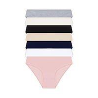 Cottonhill Basic Pamuklu Kadın Bikini Külot 7'li Paket Model1 Çok Renkli Cottonhill Basic Pamuklu Kadın Bikini Külot 7'li Paket Model1 Çok Renkli