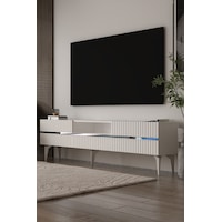 180dhdtsç5bg Tedy Kapaklı Pleksi Lazer Desen Tv Sehpası Beyaz-gümüş 180dhdtsç5bg Tedy Kapaklı Pleksi Lazer Desen Tv Sehpası Beyaz-gümüş