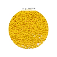 Sarı Renk 4 Mm Yaklaşık 220 Adet/20 Gram Cam Boncuk Oya Yazma Bileklik Ve Kolye Sarı Renk 4 Mm Yaklaşık 220 Adet/20 Gram Cam Boncuk Oya Yazma Bileklik Ve Kolye