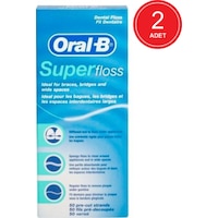 Oral-B Super Floss Diş İpi 50'li x 2 Paket Oral-B Super Floss Diş İpi 50'li x 2 Paket