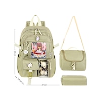 Waddell Kore Kawaii Tarzı Okul Sırt Çantası, Termal Beslenme Çantası Ve Kalemlik Haki 26700 Waddell Kore Kawaii Tarzı Okul Sırt Çantası, Termal Beslenme Çantası Ve Kalemlik Haki 26700