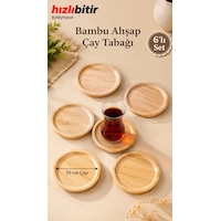 Bymyhand Bambu Doğal Ahşap Yuvarlak Bardak Altlığı 6'lı Set 10 Cm Bymyhand Bambu Doğal Ahşap Yuvarlak Bardak Altlığı 6'lı Set 10 Cm