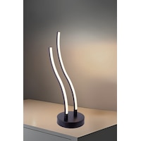 3 Renk Dalga Model Lü Çubuk Led Masa Aydınlatması Siyah Modern Dekoratif Tasarım 3 Renk Dalga Model Lü Çubuk Led Masa Aydınlatması Siyah Modern Dekoratif Tasarım