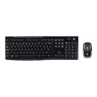 Logitech Mk270 Kablosuz Klavye Set Mm Q Tr Siyah