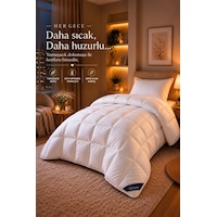 HİG HOME Tek Kişilik Comfort Microfiber Yorgan Beyaz HİG HOME Tek Kişilik Comfort Microfiber Yorgan Beyaz