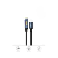 Torima U21 Type-c To Lightning 27 W Led Ekranlı Dayanıklı Örgü Hızlı Şarj Kablosu Siyah Torima U21 Type-c To Lightning 27 W Led Ekranlı Dayanıklı Örgü Hızlı Şarj Kablosu Siyah