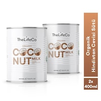 Thelifeco Organik Hindistan Cevizi Sütü 2 x 400 ML Thelifeco Organik Hindistan Cevizi Sütü 2 x 400 ML