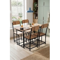 Mutfak Masa Takımı 4 Sandalyeli Yemek Masası Set Cafe Balkon Bahçe Masa Sandalye Minör 9800 Beyaz Kahverengi Mutfak Masa Takımı 4 Sandalyeli Yemek Masası Set Cafe Balkon Bahçe Masa Sandalye Minör 9800 Beyaz Kahverengi