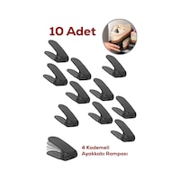 Porsima 5301 10 Lu Ayakkabı Rampası Ayakkabı Düzenleyici Dolap İçi Organizer- Siyah Siyah Porsima 5301 10 Lu Ayakkabı Rampası Ayakkabı Düzenleyici Dolap İçi Organizer- Siyah Siyah