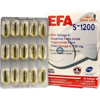 New Life Efa S-1200 Omega 3 45 Kapsül Balık Yağı New Life Efa S-1200 Omega 3 45 Kapsül Balık Yağı