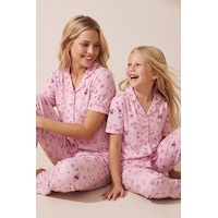 Siyah İnci Hello Kitty Lisanslı %100 Pamuk Pembe Çok Renkli Düğmeli Biyeli Pijama Takım 26120451 Siyah İnci Hello Kitty Lisanslı %100 Pamuk Pembe Çok Renkli Düğmeli Biyeli Pijama Takım 26120451