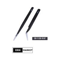 Antistatik ESD Cımbız Seti – ESD-11 ve ESD-15 Karbon Fiber Hassas Elektronik Cımbızlar (2'li Set) Antistatik ESD Cımbız Seti – ESD-11 ve ESD-15 Karbon Fiber Hassas Elektronik Cımbızlar (2'li Set)