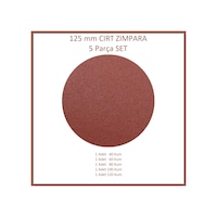 125 Mm Cırt Zımpara Seti, 5 Parça 125 Mm Cırt Zımpara Seti, 5 Parça