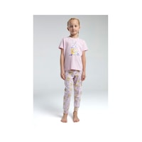 Toontoy Kız Çocuk I Like You Komple Baskılı Pijama Takım Pembe Toontoy Kız Çocuk I Like You Komple Baskılı Pijama Takım Pembe